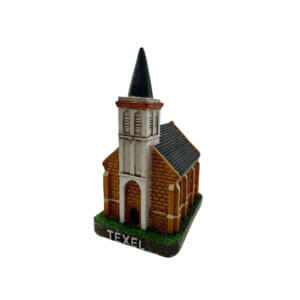 Texel Kerkje Den Hoorn Beeldje (Resin, 9 cm)