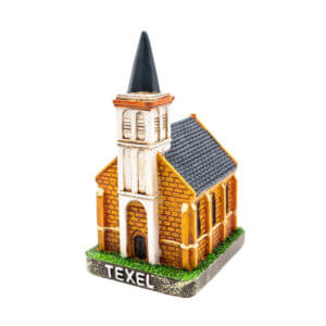 Texel Kerkje Den Hoorn Beeldje (Resin, 9 cm)