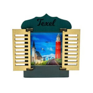 Texel Magneet deurtjes groen zwart Hout