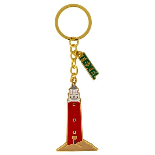 Texel Sleutelhanger Vuurtoren metaal