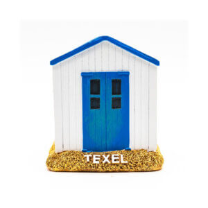 Texels Strandhuisje Beeldje (Resin, 7,5 cm)