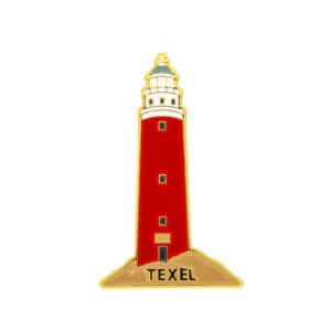 Metalen Vuurtoren Souvenirmagneet Texel