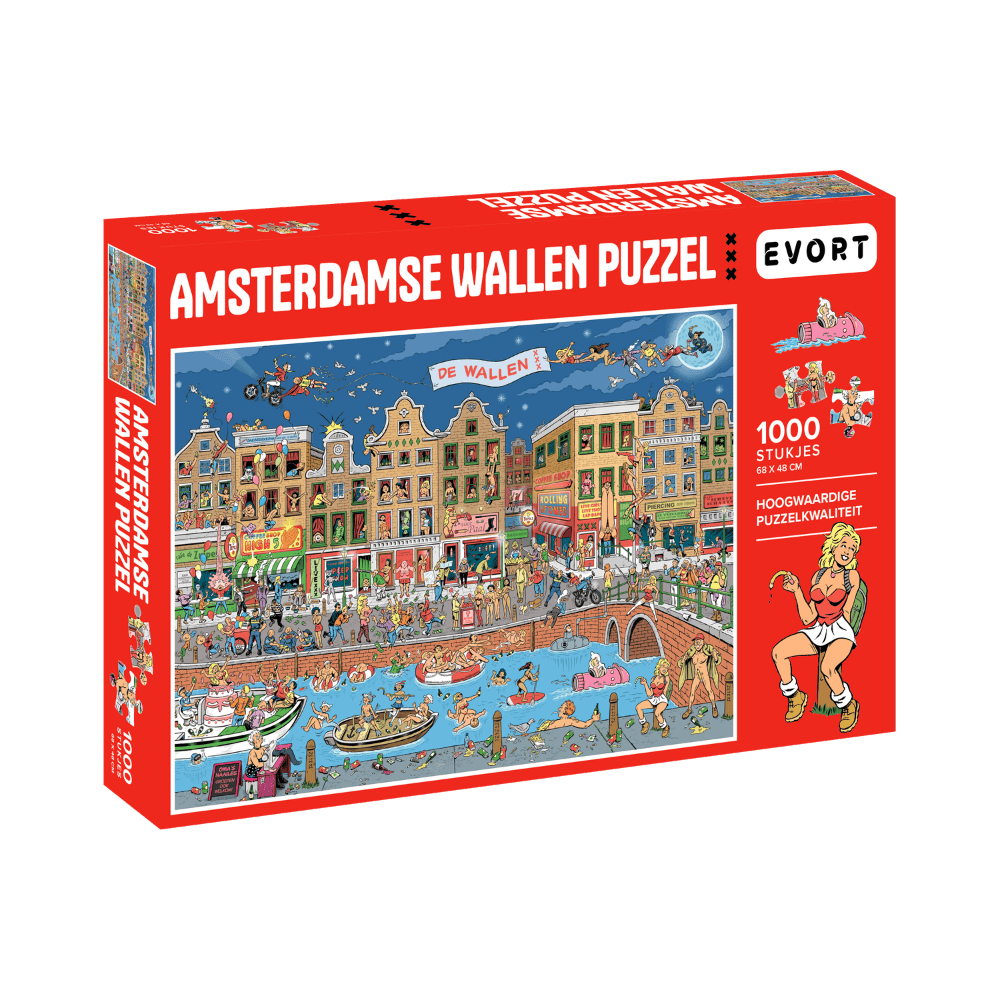Amsterdamse Wallen puzzel 1e editie 1000 Stukjes